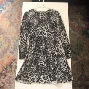 Michael Kors Black & White Leopard Dress